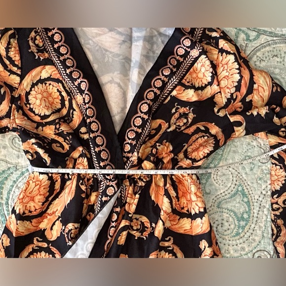 Black and Gold Polyester Women’s Maxi Dress Unbranded Approx Size Small - Picture 5 of 5